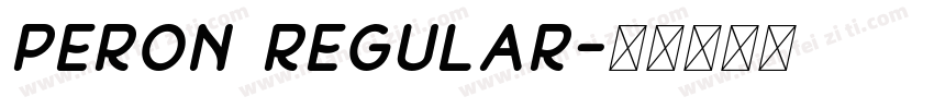 Peron Regular字体转换